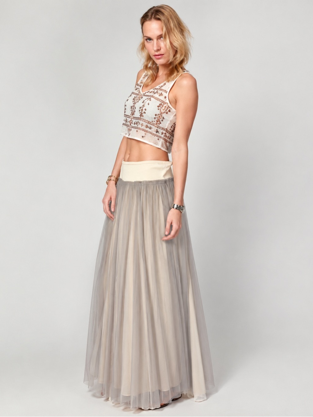 Chan Luu Designer Maxi Skirt NWT Size L